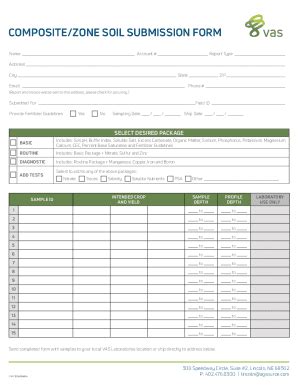 Fillable Online Collecting Composite Soil SamplesSoil Sample Collection ...