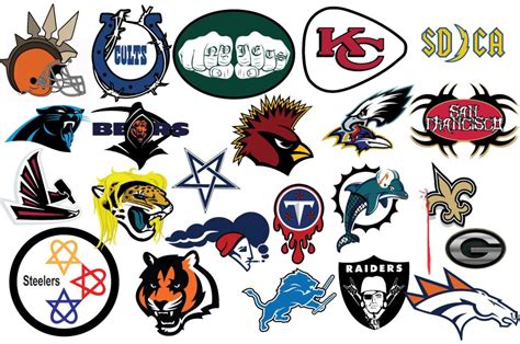 NFL Logos Redesigned In A 'Metal' Style - Daily Snark