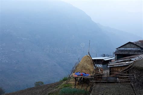 View of the Mountain Villages of Nepal. Life and Life of Ordinary ...