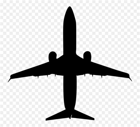 Download hd Airplane Silhouette Clip Art - Airplane Silhouette Airplane ...