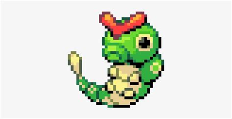 Download Caterpie - Minecraft Caterpie Pixel Art - HD Transparent PNG ...