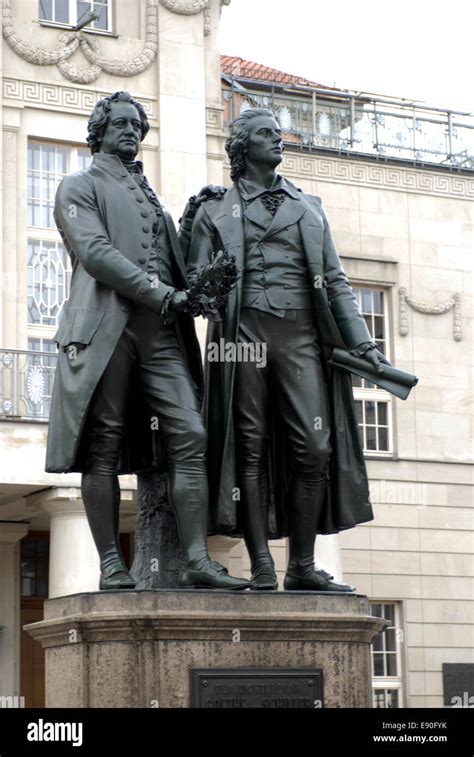 Goethe and Schiller Stock Photo - Alamy