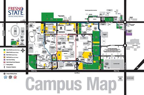 Fresno State Campus Map