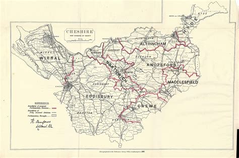 Cheshire antique map Ordnance Survey 1885 – Maps and Antique Prints