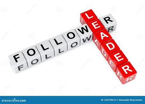 Leader And Follower Puzzle Pieces Sign Royalty-Free Illustration ...