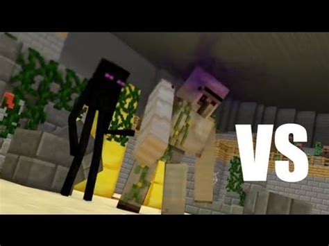 Iron Golem Vs Enderman (Minecraft Animation) - YouTube