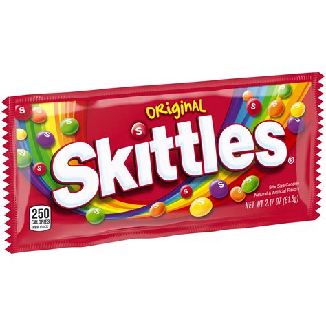 Skittles Original Candy Single Pack, 2.17 ounce - Walmart.com - Walmart.com