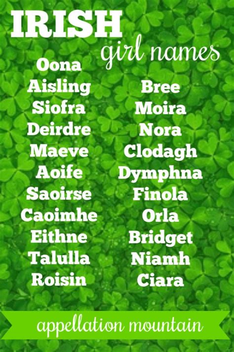 Irish Baby Names: The Ultimate List of Lists - Appellation Mountain