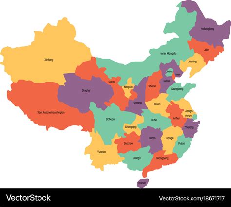 China Map With Provinces