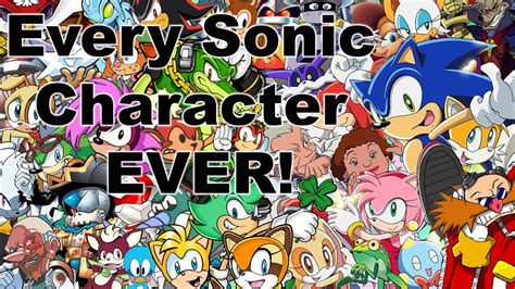 Every Sonic Character EVER! 30th Anniversary Dedication - YouTube