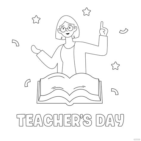 Happy Teachers Day Drawing Eps Illustrator Psd Png Svg | The Best Porn ...