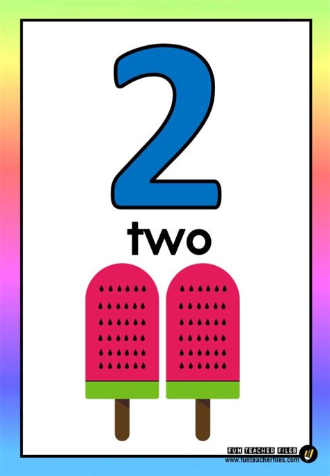 Numbers One to Ten Flashcards with Pictures - Fun Teacher Files