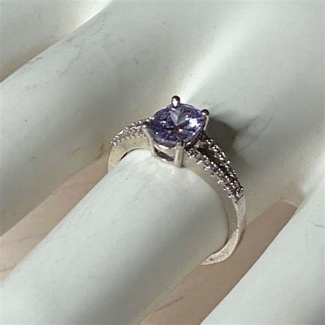 18KGP Ring With Purple Stone(s)