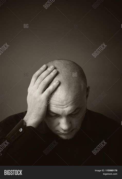 Sad Man. Black White Image & Photo (Free Trial) | Bigstock