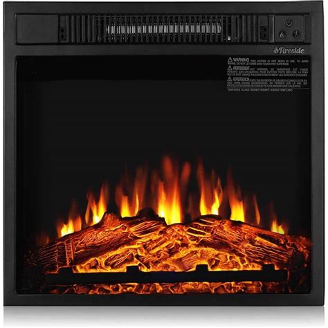 TURBRO Fireside 18 in. Ventless Realistic Flames Electric Fireplace ...