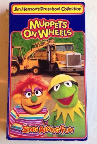 RARE OOP Jim Henson's Preschool Collection Muppets on Wheels VHS 1995 ...