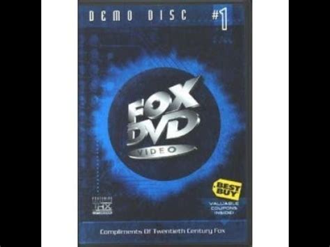 FOX Demo Disc #1 2001 DVD Menu Walkthrough - YouTube