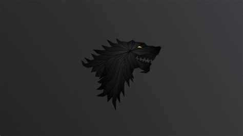 House stark sigil logo, Game of Thrones, wolf, logo HD wallpaper ...