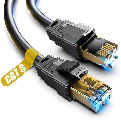 Amazon.com: Cable Ethernet Cat 8, 50 pies, Heavy Duty Cable de red de ...