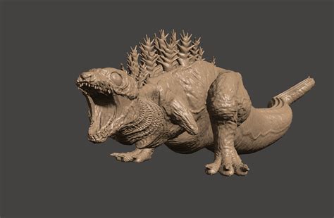 STL file KAMATA KUN SHIN GODZILLA 2nd Form Kaiju - Ultra Detailed STL ...