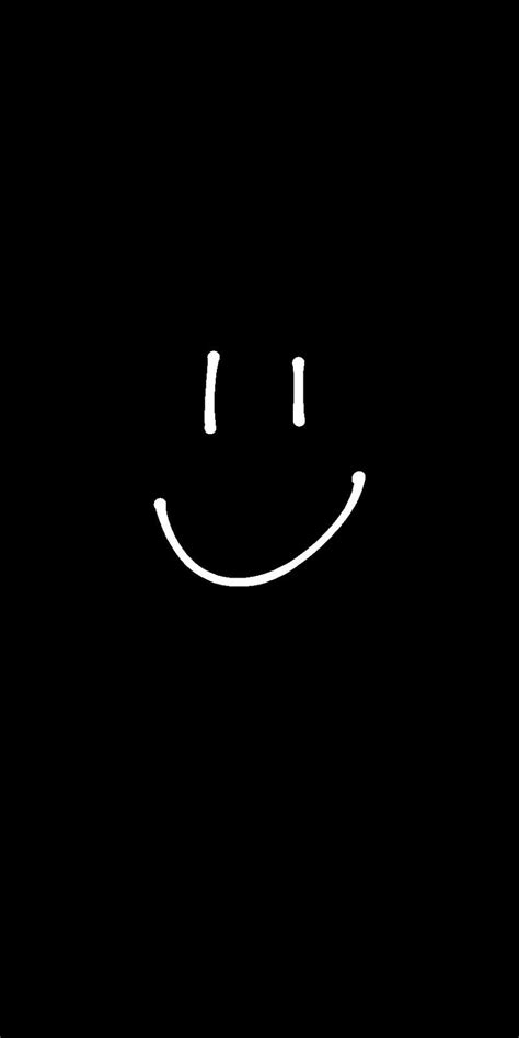 Smile Wallpaper Black