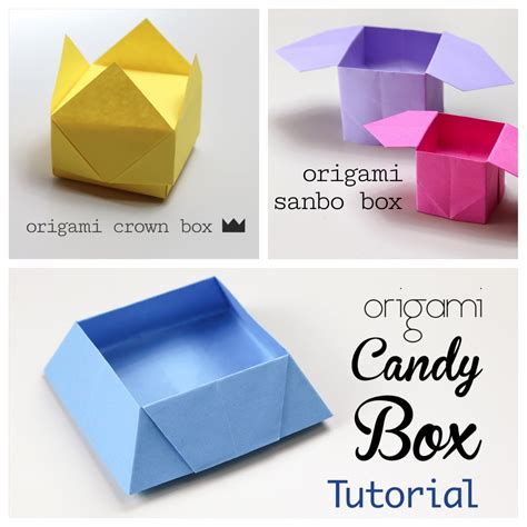 3 Easy Origami Boxes - Photo Instructions - Paper Kawaii