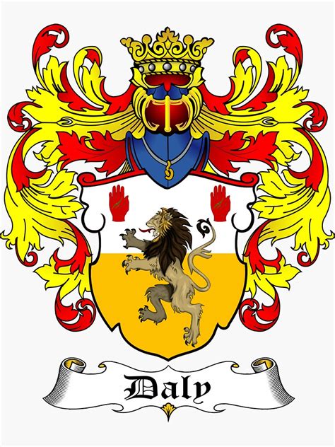 "DALY FAMILY CREST" Sticker for Sale by CathalDevlin | Redbubble