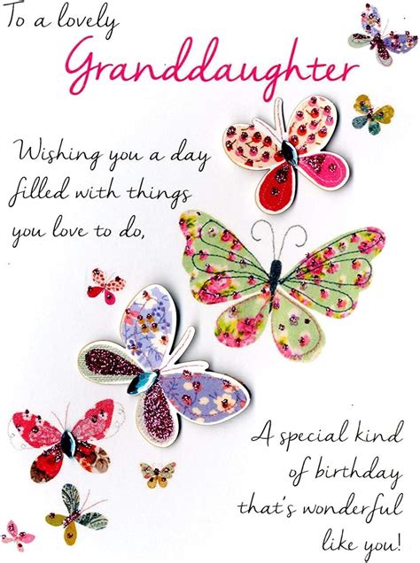 Lovely Granddaughter Birthday Greeting Card Second Nature Just To Say ...