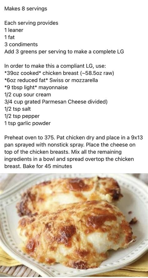 Creamy Swiss chicken bake | Lean protein meals, Lean and green meals ...