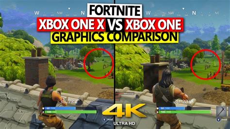 Fortnite Xbox One X vs Xbox One Graphics Comparison 4K 60 FPS Patch V.1 ...