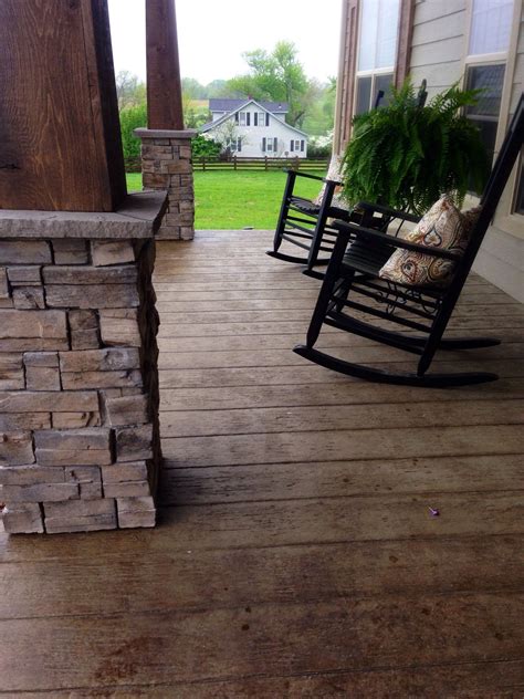 Stamped Concrete Front Porch Ideas