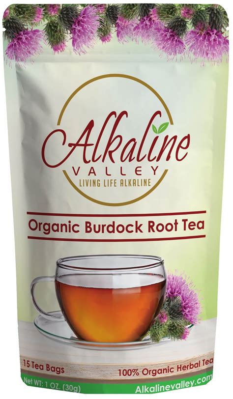 Organic Burdock Root Tea (15 Tea Bags) | Alkaine Valley