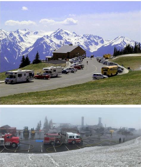 Hurricane Ridge Day Lodge in Olympic National Park destroyed in fire