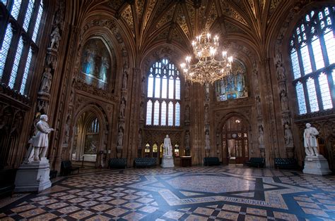 House of Lords & House of Commons Lobby. The Parliament. London. UK ...