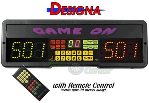 Scoreboards - Dart Scorer - Designa - Game On Professional Large ...