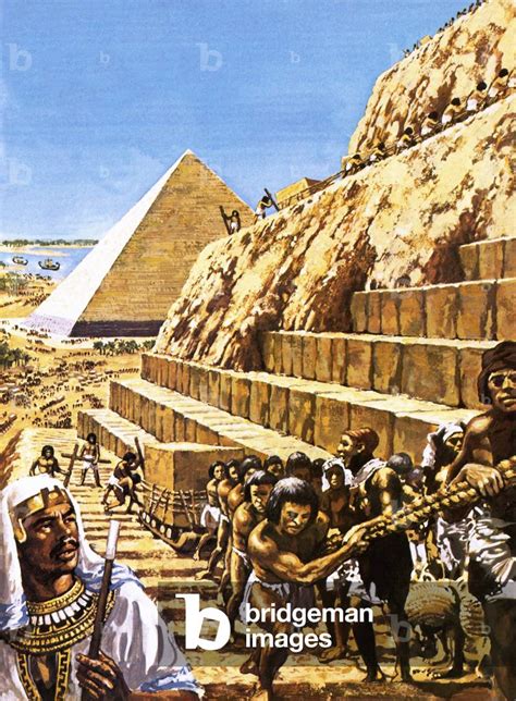 Image of Construction of the Great Pyramid at Giza by Green, Harry (b.1920)