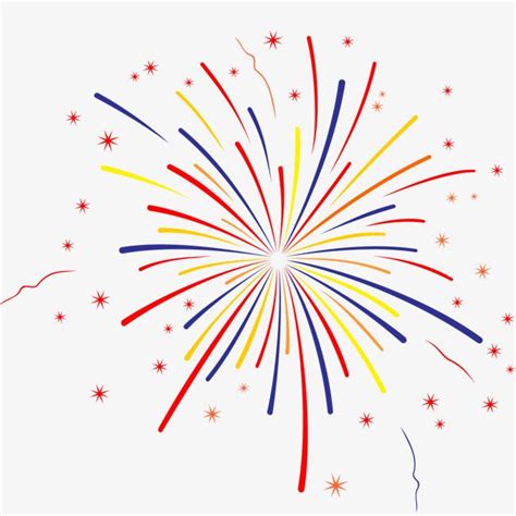 Decorative Fireworks Vector Material PNG Images, Fireworks Vector ...