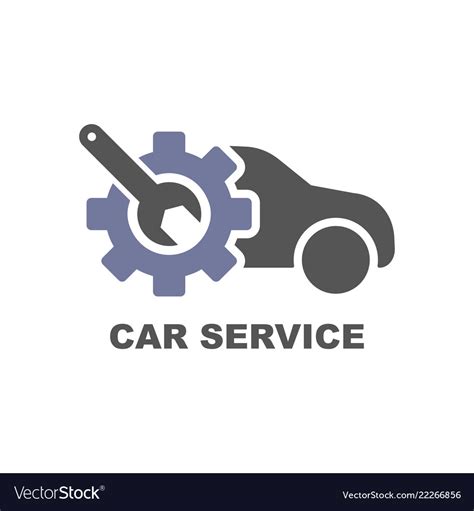 Car service icon care repair logo eps Royalty Free Vector