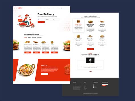 Food Delivery website template by Hemant Kumar Lodhi on Dribbble