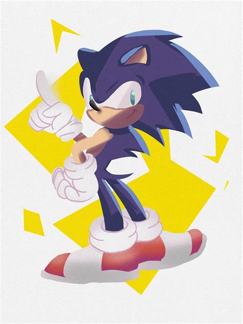 Modern Sonic fanart I made... : r/SonicTheHedgehog