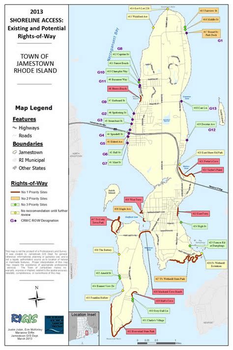 Shoreline Access Points | Jamestown, RI