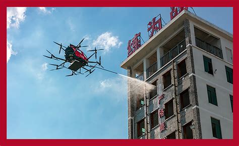 Autonomous Firefighting Drone For High-Rise Fires in China