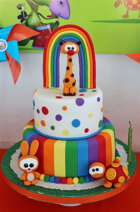 Baby TV Cake by Violeta Glace | Baby tv cake, Rainbow cake, Childrens ...