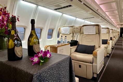 An exclusive look inside the $160,000-a-seat private Boeing 757 charter ...