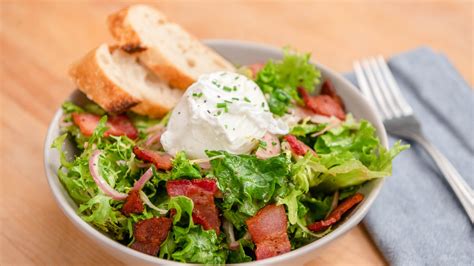 Simple Salad Aux Lardons | Tastemade