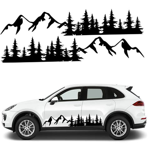 Buy ain Car Decals Large, Tree Forest Graphics Car Stickers for Men ...