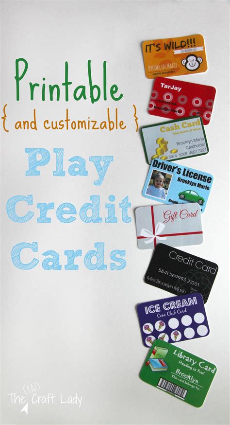 Play Credit Cards Template