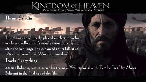 Kingdom of Heaven Soundtrack Themes - Saladin - YouTube | Kingdom of ...