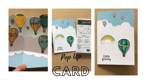 POP UP BALLOON CARD TUTORIAL - YouTube