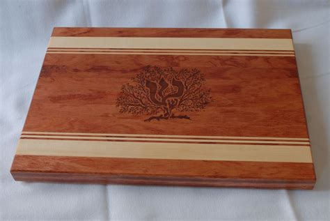 Hand Made Engraved Wood Cutting Board - Personalized With Unique Image ...